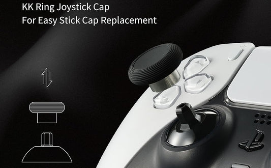 GuliKit TMR Magnetic Joystick Replacement Kit for PS5 DualSense Controller,Anti-Drift Electromagnetic Stick Repair Module with Thumbstick Caps - Install Service